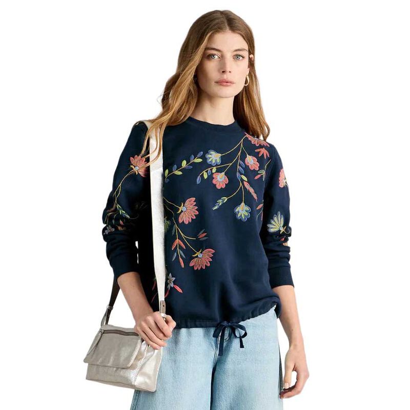 White Stuff Floral Embroidered Sweat image number 0